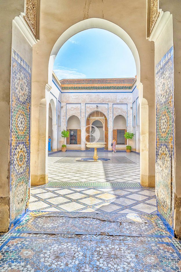 Marrakesch-Sehenswürdigkeiten-Reisebericht-Innenhof-Bahia-Palast-by-markdeu