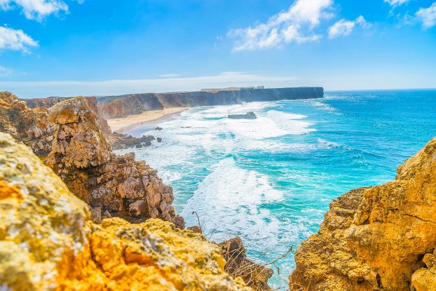 Algarve Sehenswürdigkeiten Reisebericht Cape Saint Vincent Steilküste by markdeu