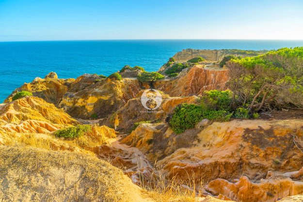 Algarve Sehenswürdigkeiten Reisebericht Marinha Beach Sonnenuntergang by markdeu